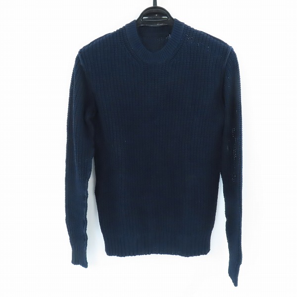 実際に弊社で買取させて頂いたKAZUYUKI KUMAGAI ATTACHMENT/カズユキクガマイ アタッチメント リリヤーン畦 クルーネックプルオーバー KK71-009/1