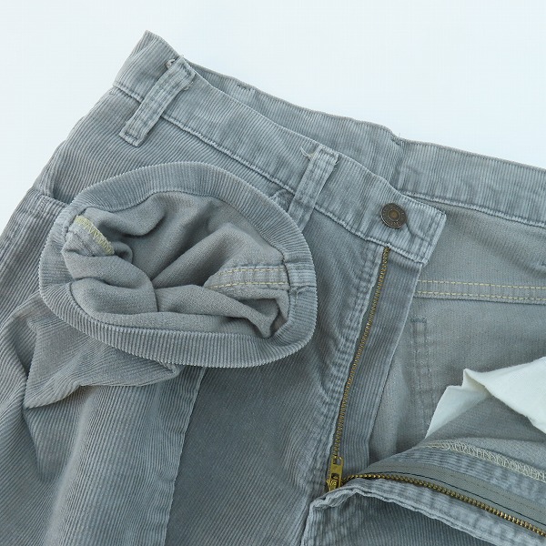 実際に弊社で買取させて頂いたLevis/リーバイス 80s ヴィンテージ 刻印536 白タブ コーデュロイパンツ 519-1555 W31 L31の画像 2枚目