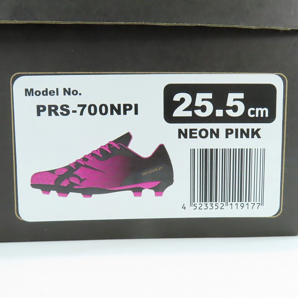 実際に弊社で買取させて頂いたHI GOLD/ハイゴールド 野球スパイク/ネオンピンク PRS-700NPI/25.5の画像 9枚目