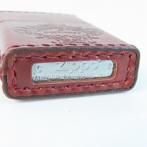実際に弊社で買取させて頂いたZIPPO/ジッポー Orobianco/オロビアンコ 革巻き/レザー/2023年製の画像 3枚目