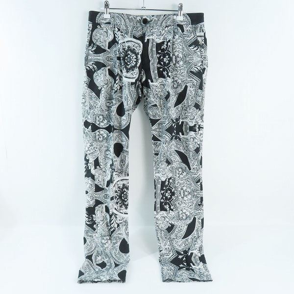 実際に弊社で買取させて頂いたVERSACE/ヴェルサーチェ 総柄 プリント ストレート パンツ 46