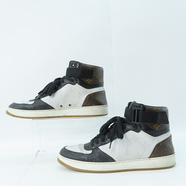 実際に弊社で買取させて頂いたLOUIS VUITTON/ルイ・ヴィトン リヴォリライン モノグラム ハイカットスニーカー 1A44VQ/8の画像 3枚目