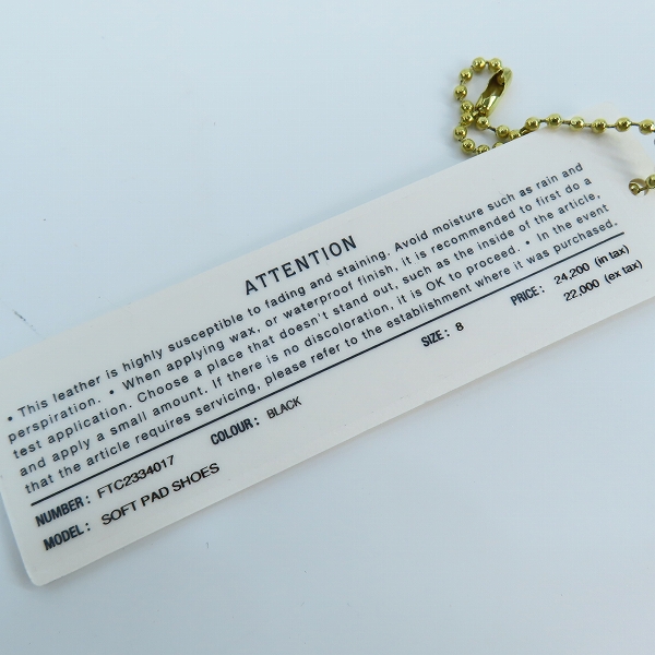 実際に弊社で買取させて頂いたfoot the coacher/フットザコーチャー SOFT PAD SHOES サンダル FTC2334017 8の画像 7枚目