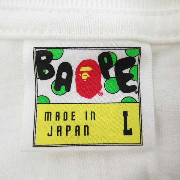実際に弊社で買取させて頂いたA BATHING APE/ア ベイシングエイプ Gene Krell HAITI ハイチ復興 チャリティー Tシャツ/Lの画像 2枚目