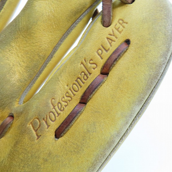 実際に弊社で買取させて頂いたHi-Gold/ハイゴールド Special Order 硬式 右投げ 内野手用 グローブ SKG-215の画像 4枚目