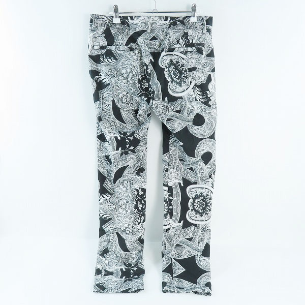 実際に弊社で買取させて頂いたVERSACE/ヴェルサーチェ 総柄 プリント ストレート パンツ 46の画像 1枚目