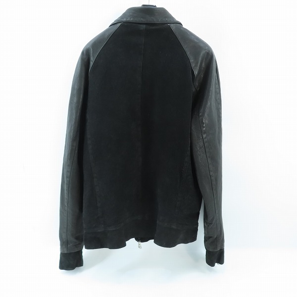 実際に弊社で買取させて頂いたISAMUKATAYAMA BACKLASH/バックラッシュ トラックジャケット 切替 レザー スエード 2016-01/3（L）の画像 1枚目