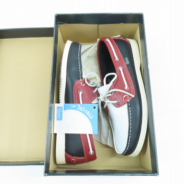 実際に弊社で買取させて頂いたParaboot/パラブーツ BARTH/バーストリコロール デッキシューズ 780041/7.5の画像 7枚目