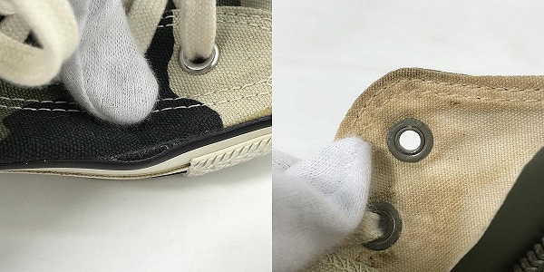 実際に弊社で買取させて頂いたCONVERSE/コンバース ALL STAR Z HI/SN オールスターハイ サイドジップ スニーカー 1CJ516/27の画像 6枚目