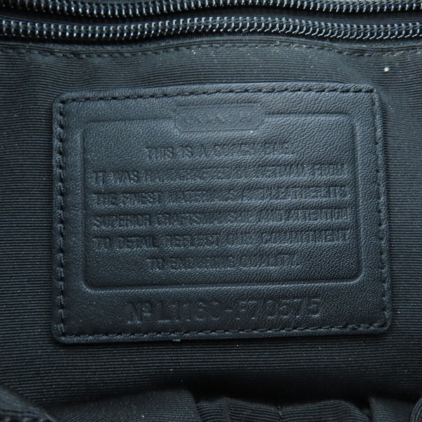 実際に弊社で買取させて頂いたCOACH/コーチ メッセンジャー ショルダーバッグ /ナイロンバッグ ブラック F70575の画像 6枚目