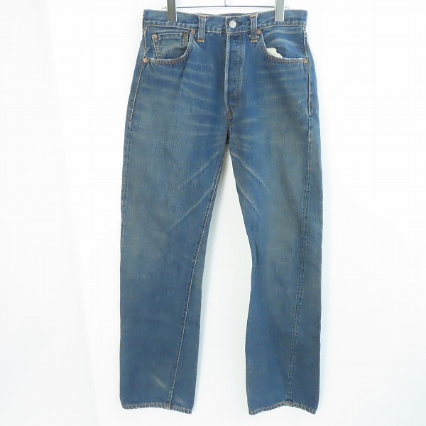 実際に弊社で買取させて頂いたLEVI'S/リーバイス 501XX 復刻 ボタン裏刻印555 ビッグE 赤耳 デニムパンツ 47501-0117