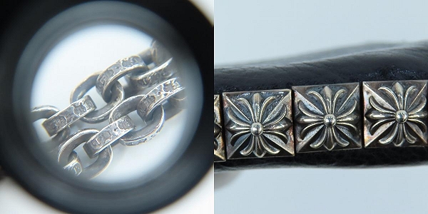 実際に弊社で買取させて頂いたCHROME HEARTS/クロムハーツ 3 SIDE ZIP/ピラミッドスタッズサイドジップウォレットw/ベビーファット/ペーパーチェーンの画像 7枚目