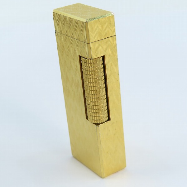 実際に弊社で買取させて頂いたdunhill/ダンヒル ローラー式/サイドローラー ガスライター ゴールドカラーの画像 3枚目