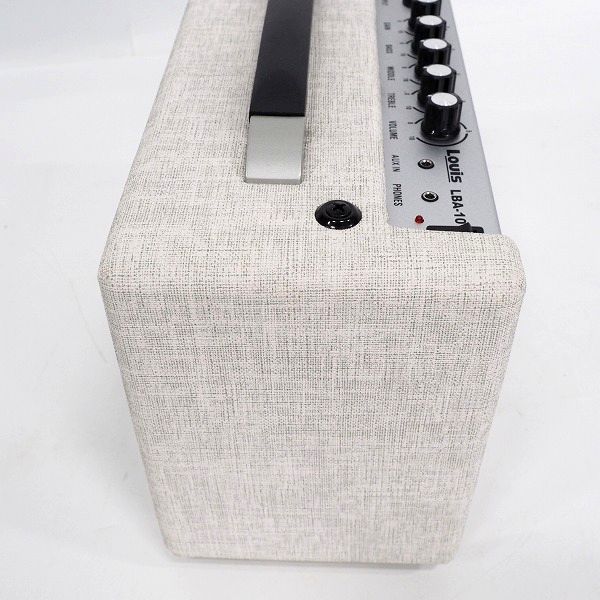 実際に弊社で買取させて頂いたLouis/ルイス LBA-10 Milkey White/ミルキーホワイト ベース用コンボアンプ 10W【動作確認済】の画像 3枚目
