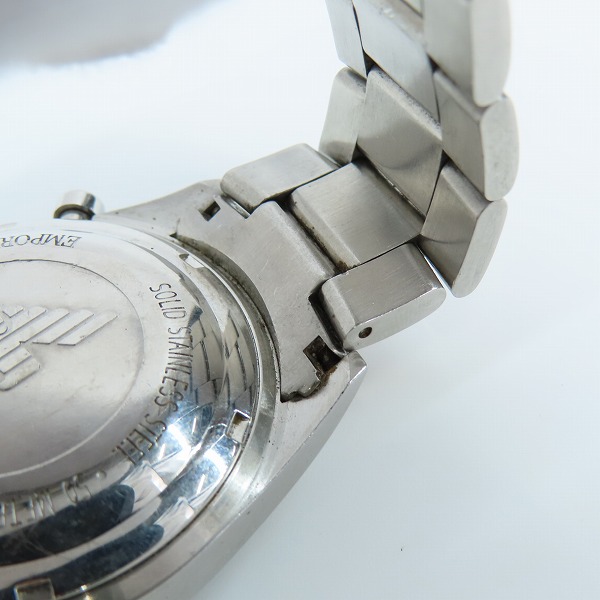 実際に弊社で買取させて頂いたEMPORIO ARMANI/エンポリオアルマーニ クロノグラ 腕時計 AR0585【動作未確認】の画像 7枚目