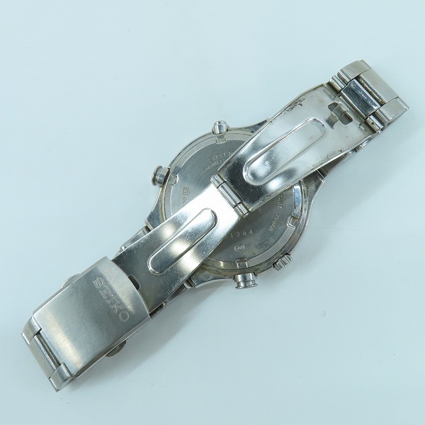 実際に弊社で買取させて頂いたSEIKO/セイコー クロノ スピードマスター ステンレス スチール クオーツ パンダ文字盤 腕時計 7T52-6A20【動作未確認】の画像 3枚目