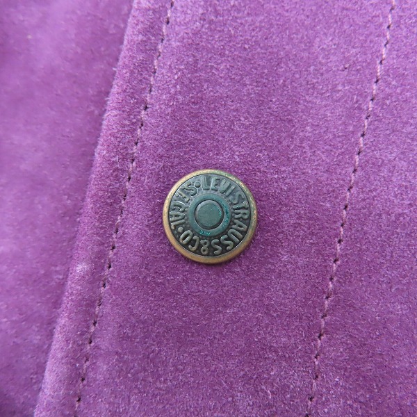 実際に弊社で買取させて頂いたLEVIS/リーバイス VINTAGE CLOTHING 1960'S スエードトラッカージャケット 29920-0002/Lの画像 7枚目