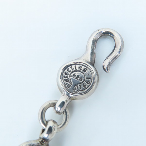 実際に弊社で買取させて頂いたCHROME HEARTS/クロムハーツ #1 クロスボール ブレスレット 12リンクの画像 6枚目