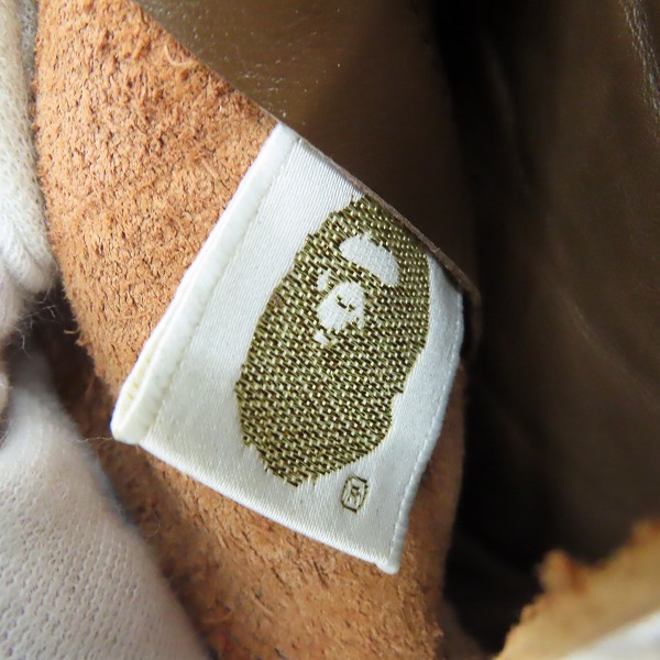 実際に弊社で買取させて頂いたA BATHING APE/アベイシング エイプ レースアップ ブーツ/9の画像 6枚目
