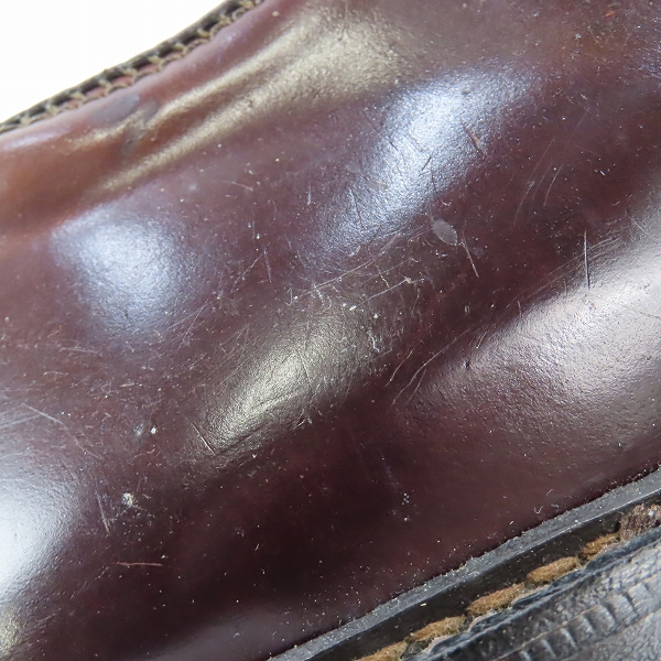 実際に弊社で買取させて頂いたALDEN/オールデン SHELL CORDOVAN LEATHER/シェルコードバンレザー プレーントゥ シューズ 990/7.5Dの画像 8枚目