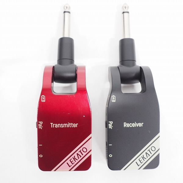 実際に弊社で買取させて頂いたLEKATO Wireless System WS-10 ギターワイヤレスシステム 送受信機 USB充電式【動作確認済】の画像 1枚目