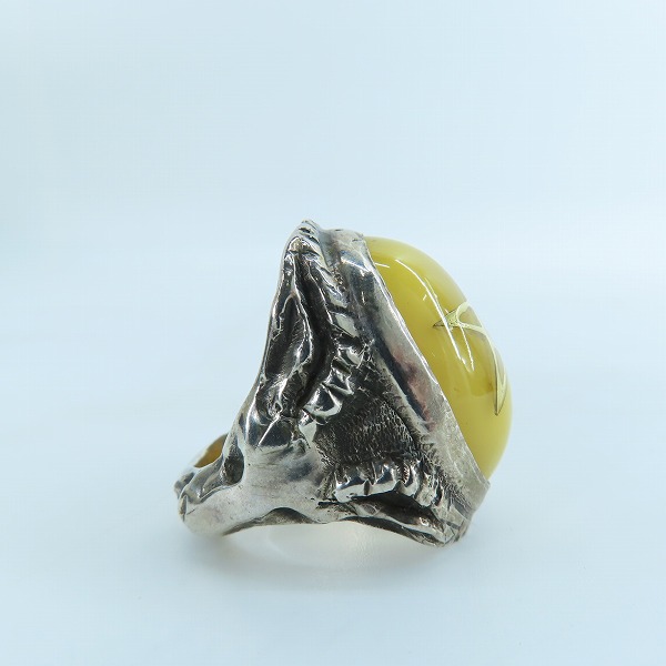 実際に弊社で買取させて頂いたALEX STREETER/アレックスストリーター エンジェルハートリング 17年限定/30周年記念 パウダーバルティックアンバー/14号の画像 5枚目