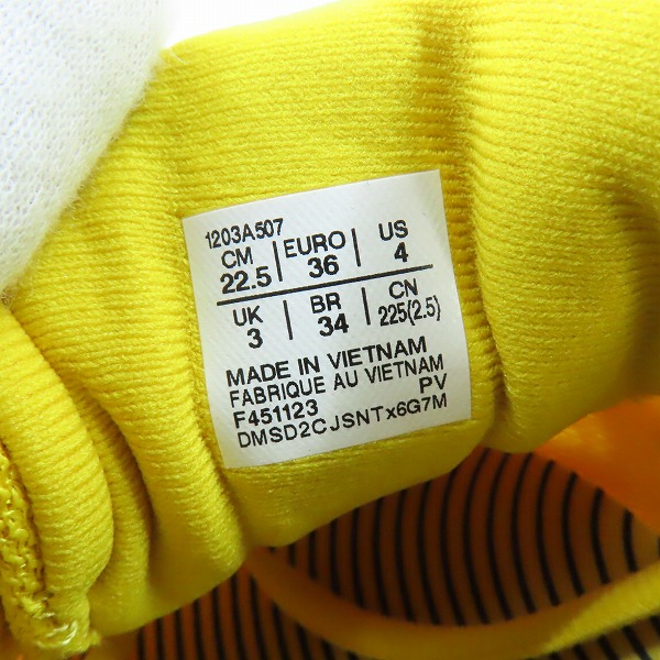 実際に弊社で買取させて頂いた【未使用】C.P. Company×Asics/シーピー カンパニー×アシックス Gel-Quantum 360 8 "Mission Yellow" 1203A507-750/22.5の画像 5枚目