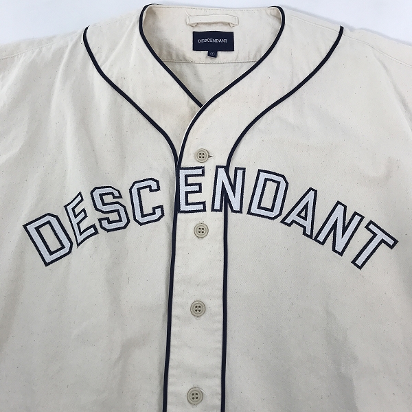 実際に弊社で買取させて頂いたDESCENDANT/ディセンダント ベースボールシャツ/1の画像 6枚目