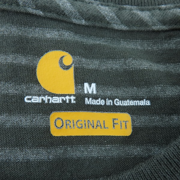 実際に弊社で買取させて頂いたCarhartt/カーハート ORIGINAL FIT 胸ポケット ボーダー Tシャツ K87 /Mの画像 2枚目