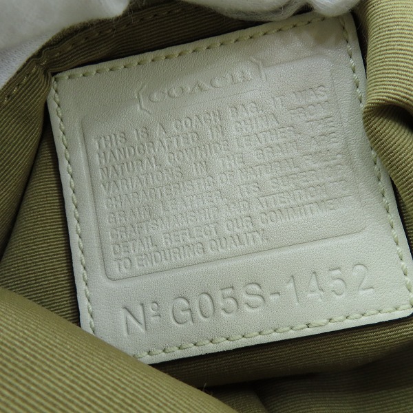 実際に弊社で買取させて頂いたCOACH/コーチ レザーショルダーバッグ G05S-1452の画像 5枚目