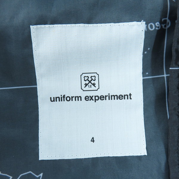 実際に弊社で買取させて頂いたuniform experiment/ユニフォームエクスペリメント 20SS WORLD MAP HOODED/ワールドマップマウンテンパーカー UE-200000/4の画像 2枚目