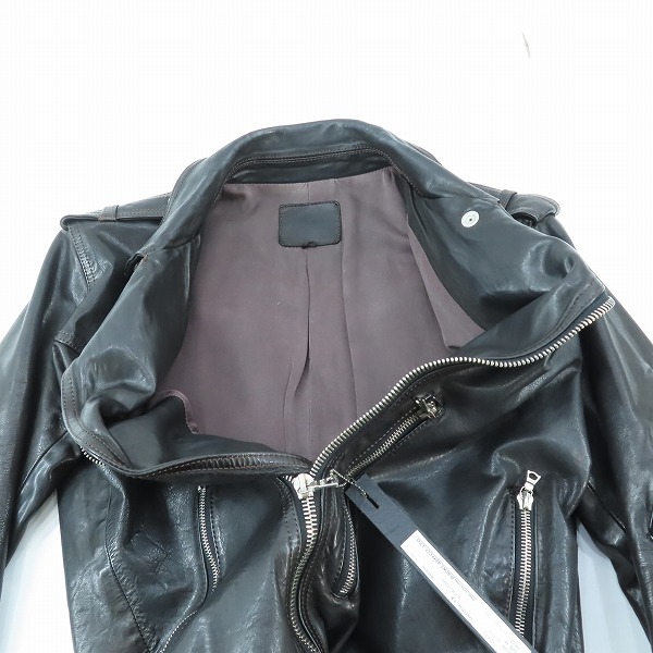 実際に弊社で買取させて頂いたISAMUKATAYAMA BACKLASH/バックラッシュ レザー イタリーキップライダース 1604-02/2の画像 2枚目