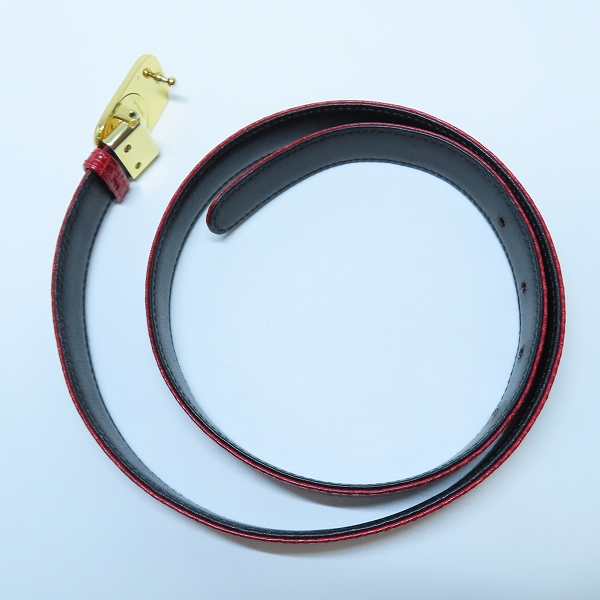 実際に弊社で買取させて頂いたGUCCI/グッチ オールド GG インターロッキング バックルベルトの画像 8枚目