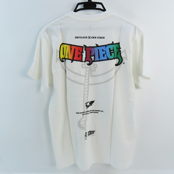 実際に弊社で買取させて頂いたDEVILOCK×ONE PIECE/デビロック×ワンピース コラボ プリント Tシャツ /Mの画像 1枚目
