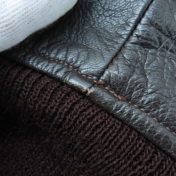 実際に弊社で買取させて頂いたBUZZ RICKSON'S/バズリクソンズ Type G-1 レザーフライトジャケット パッチ付き BR80314/40の画像 6枚目