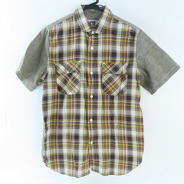 実際に弊社で買取させて頂いたeYe JUNYA WATANABE MAN/アイジュンヤ ワタナベマン AD2016 チェック 半袖シャツ WS-B903/M