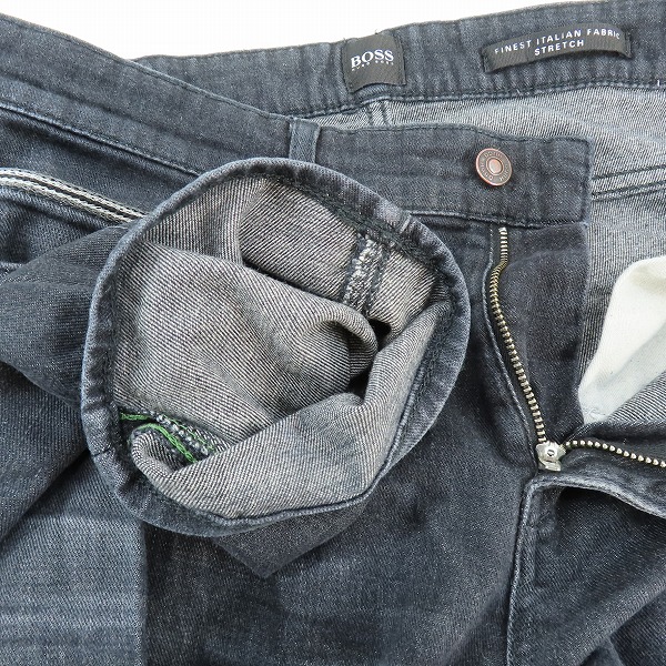 実際に弊社で買取させて頂いたHUGO BOSS/ヒューゴボス CANDIANI/カンディアーニ デニム/ブラック/34×32の画像 6枚目