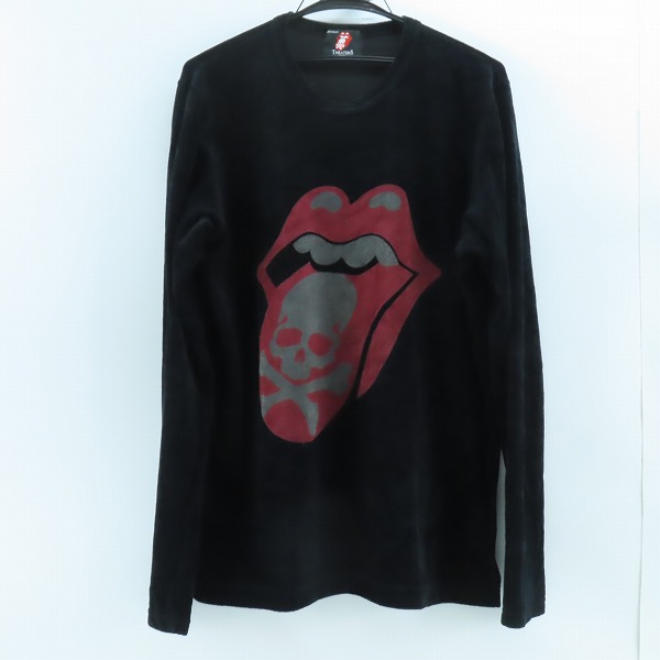 実際に弊社で買取させて頂いたシアターエイト×マスターマインドジャパン×ローリングストーンズ ベロア ロングTシャツ 8LR-TL03/L