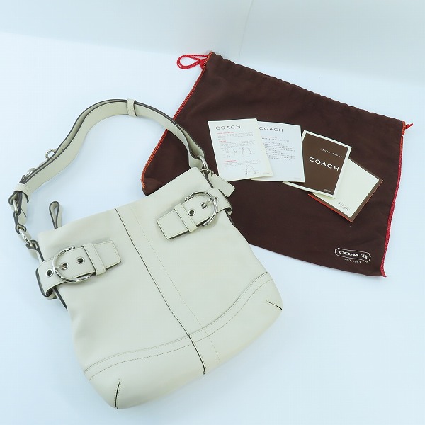 実際に弊社で買取させて頂いたCOACH/コーチ レザーショルダーバッグ G05S-1452の画像 9枚目