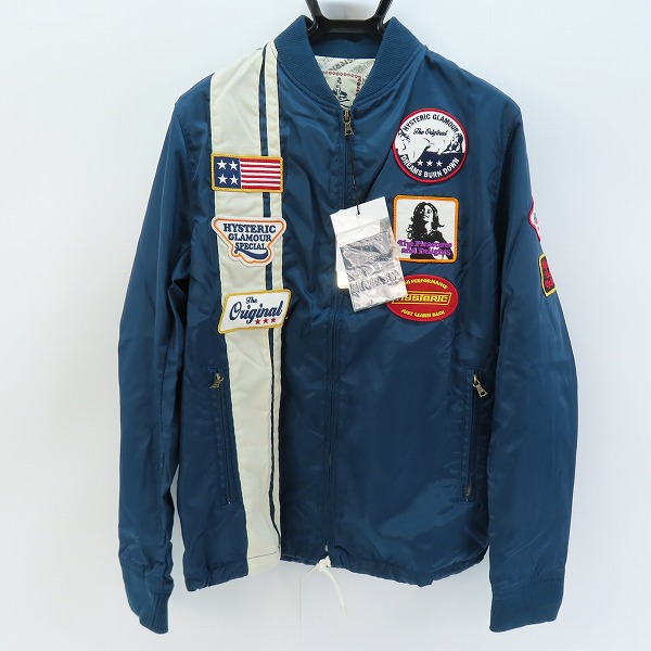 実際に弊社で買取させて頂いた【未使用】HYSTERIC GLAMOUR/ヒステリックグラマー RACING JACKET レーシングジャケット 0221AB01 L