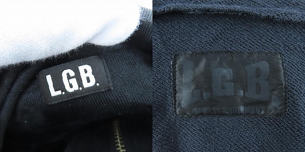 実際に弊社で買取させて頂いたL.G.B/ルグランブルー リバーシブル ダブルジップ パーカー PK 813EY/0の画像 4枚目