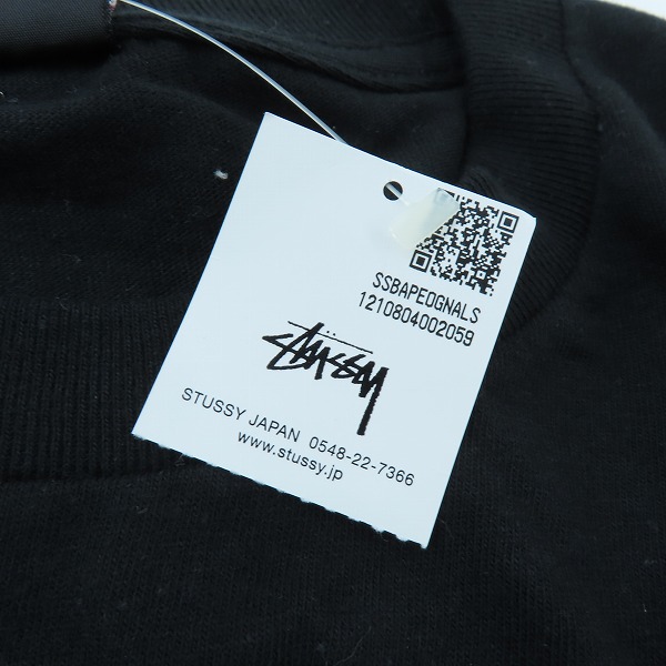 実際に弊社で買取させて頂いた【未使用】STUSSY×A BATHING APE/ステューシー×アベイシングエイプ 30周年記念 ORIGINAL CAMO TEE ロゴ Tシャツ L の画像 7枚目