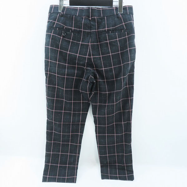 実際に弊社で買取させて頂いたWACKO MARIA×DORMEUIL/ワコマリア×ドーメル チェック柄 ウールスラックスパンツ Sの画像 1枚目