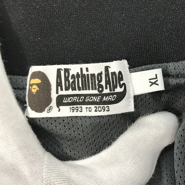 実際に弊社で買取させて頂いたA BATHING APE/アベイシングエイプ サイドテープ タイダイ トラックジャケット 001SWJ301002M/XLの画像 2枚目