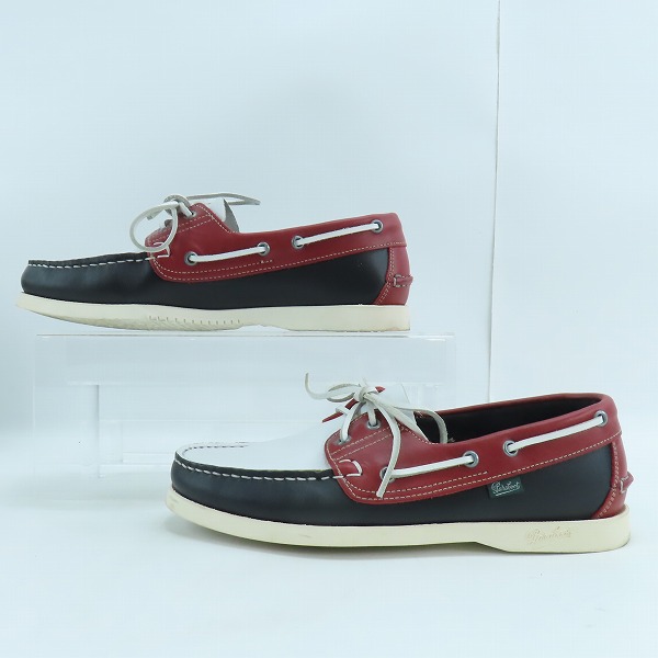 実際に弊社で買取させて頂いたParaboot/パラブーツ BARTH/バーストリコロール デッキシューズ 780041/7.5の画像 3枚目