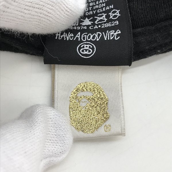 実際に弊社で買取させて頂いた【おまとめ】STUSSY/ステューシー A BATHING APEコラボ/ロゴ総柄 等 Tシャツの画像 4枚目