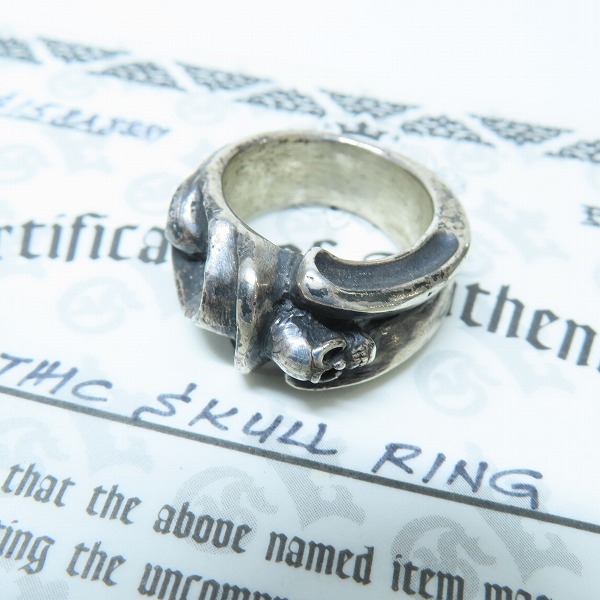 実際に弊社で買取させて頂いた【ギャラ付き】Gabor/ガボール Gaboratory/ガボラトリー GOTHIC SKULL RING/ゴシック スカル リング 19.5号