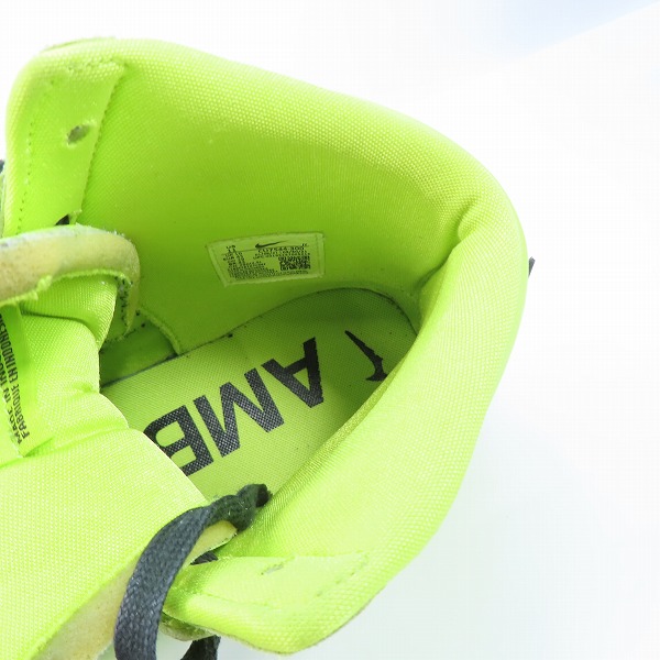 実際に弊社で買取させて頂いたNIKE×AMBUSH/ナイキ×アンブッシュ DUNK HIGH/ダンクハイ フラッシュライム CU7544-300/29の画像 4枚目