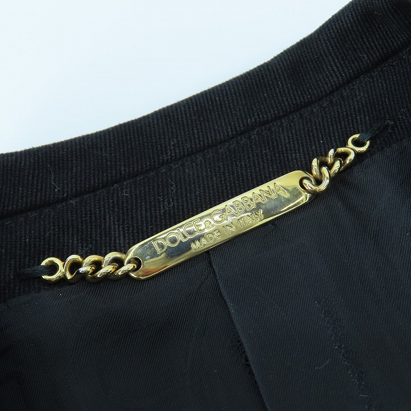 実際に弊社で買取させて頂いたDOLCE&GABBANA/ドルチェ&ガッバーナ  1B テーラードジャケット 46の画像 2枚目