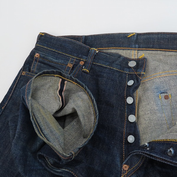 実際に弊社で買取させて頂いたEVISU/エヴィス No2 Lot.2000 カモメ プリント ボタンフライ デニムパンツ/34の画像 2枚目